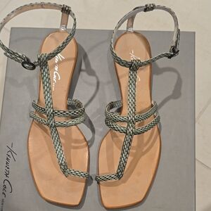 Kenneth Cole Women's Strappy Green Sandals